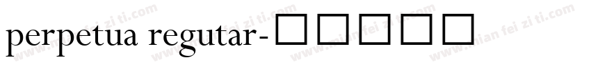 perpetua regutar字体转换